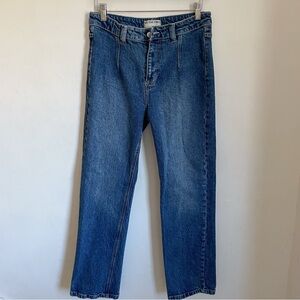 We the free straight leg blue denim jeans